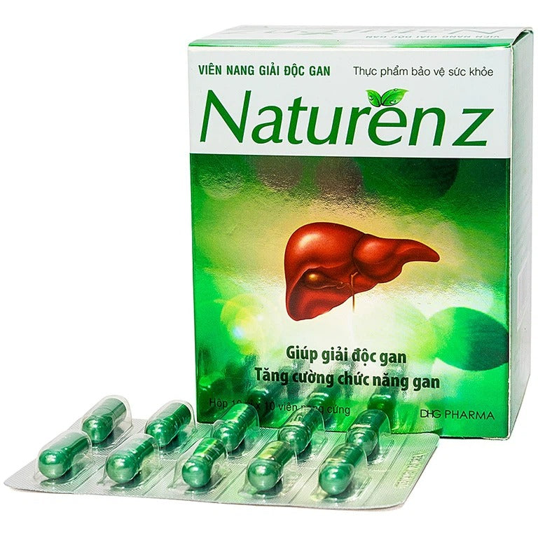 02 Boxes - Viên uống Naturen Z DHG hỗ trợ giải độc gan (10 vỉ x 10 viên)