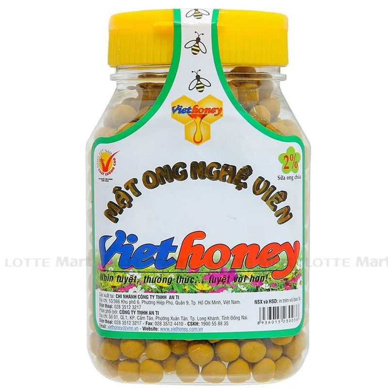 02 Boxes Mật ong nghệ viên Viethoney hũ 160g