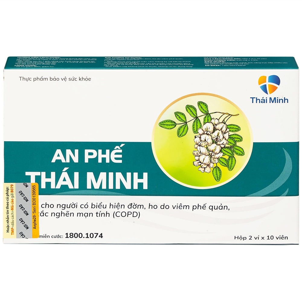 02 Boxes*15ml - An Phế Thái MinhHỗ trợ giảm đờm, giảm ho, giảm các triệu chứng viêm đường hô hấp, viêm phế quản, phổi tắc nghẽn mạn tính
