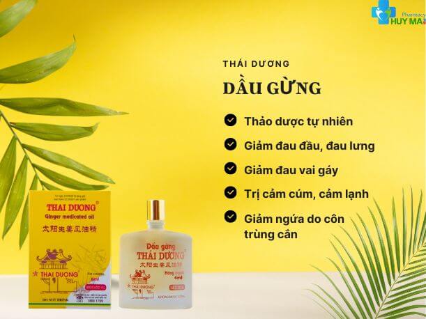 2 bottles *24ml - Dầu gừng Thái Dương - Dầu gió