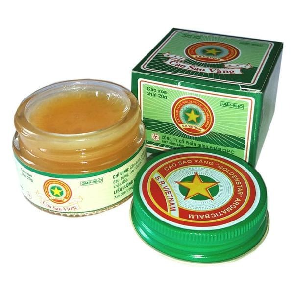 02 Boxes - Vietnam Golden Star Balm OPC Big Jar Cold Cough
