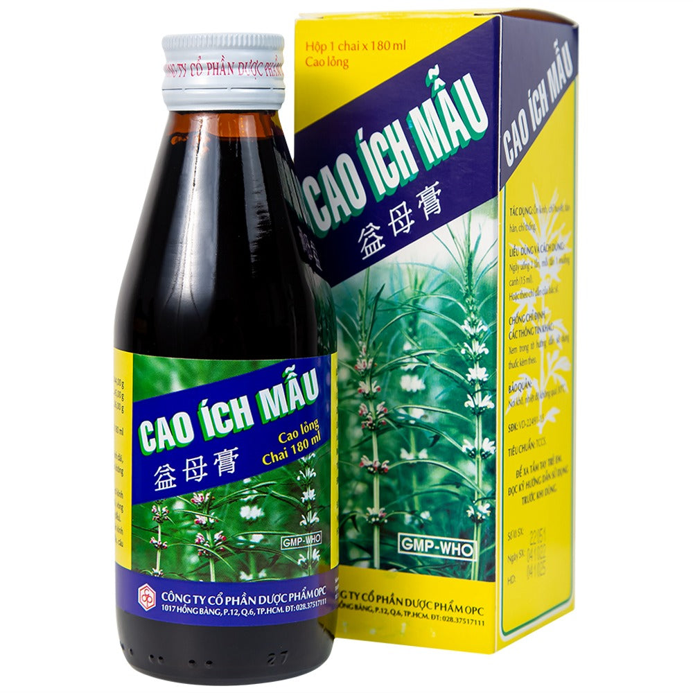 03 Boxes - Thuốc Cao Ích Mẫu OPC điều trị kinh nguyệt không đều (180ml)