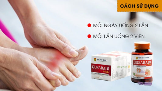 Combo 2 Hộp Gout Gút Gusaradi Học Viện Quân Y 60 Viên