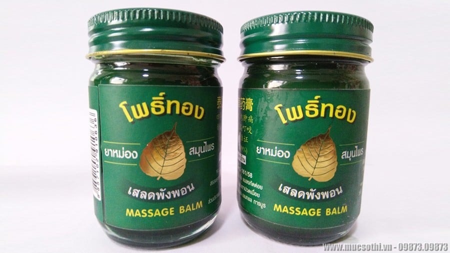 02 Boxes - Dầu cù là lá bồ đề Thái Lan 50gr - Hương thơm đặc trưng rất dễ chịu