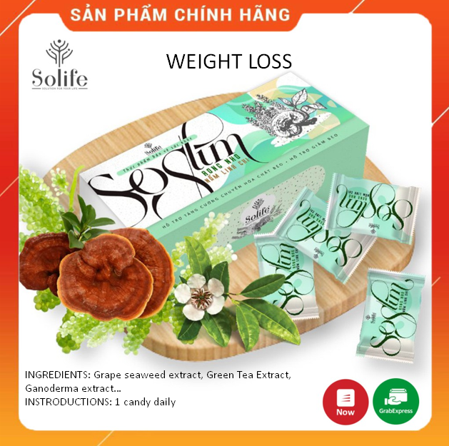 2 combo Giam can Soslim Chocolate Candy herbal weight loss for a slim body