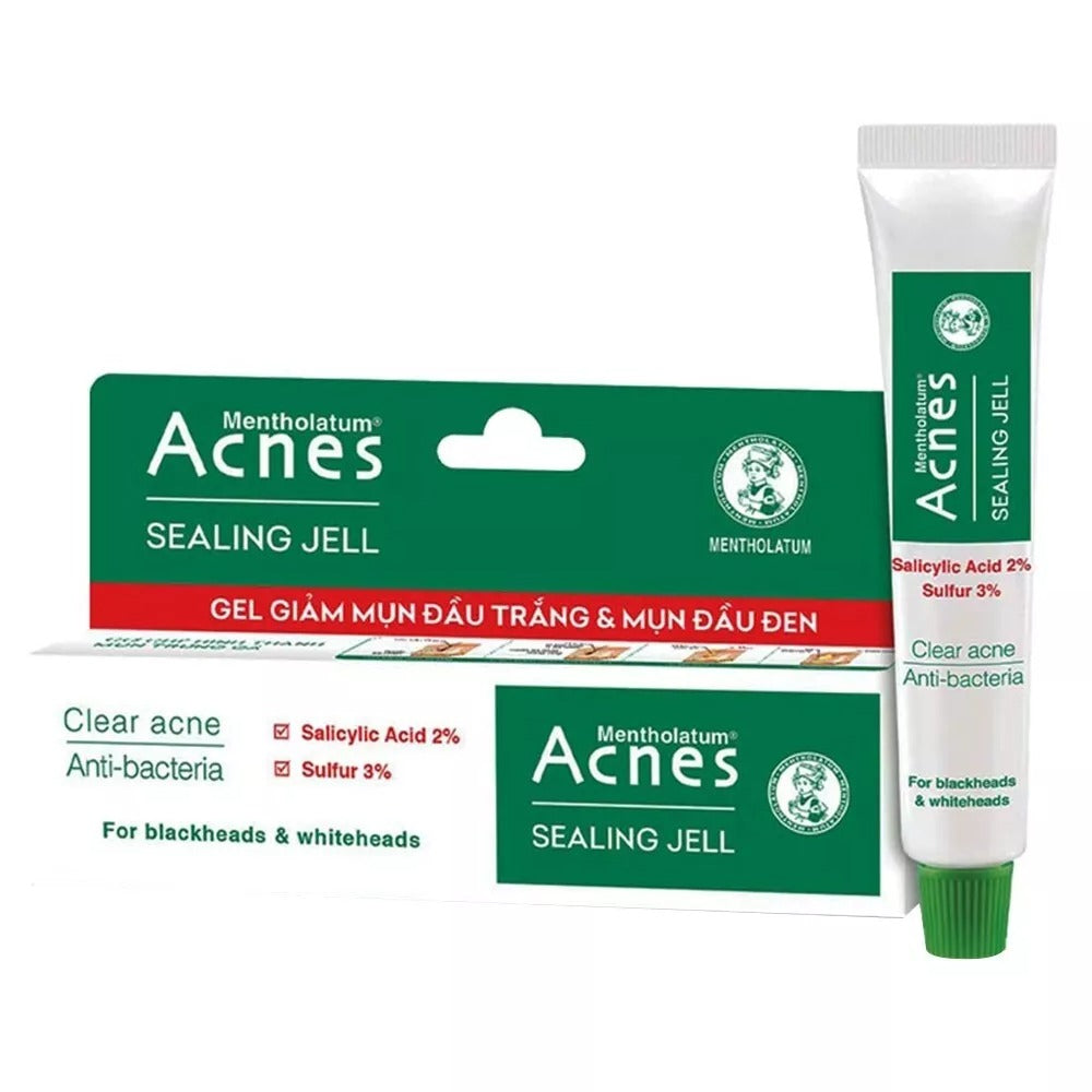 3 Boxes - Gel giảm mụn đầu trắng và mụn đầu đen Acnes Sealing Jell Rohto (18g)
