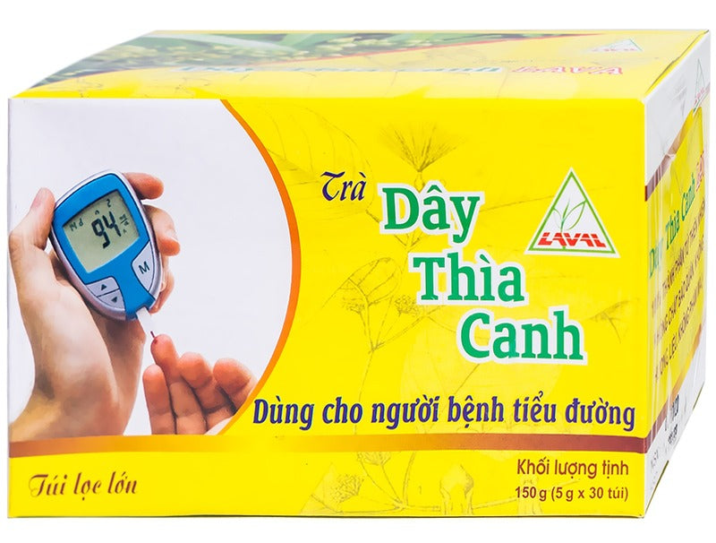 02 Boxs Tra Day Thia Canh - Trà túi lọc Dây Thìa Canh Lava dùng cho người bệnh tiểu đường (5g x 30 túi)