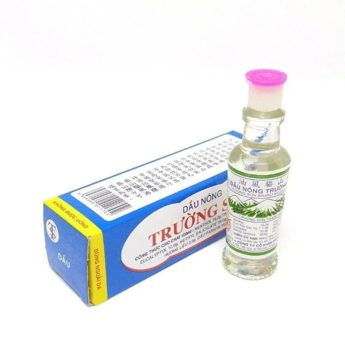 02 Boxes - Truong Son Medicated Heat Oil 10ml, Cold, Cough, Headache