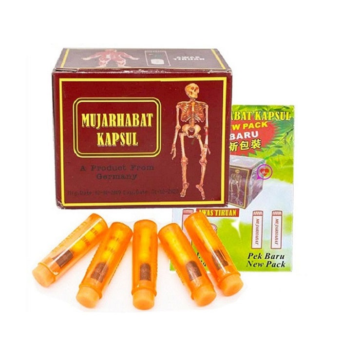 02 Boxes - Viên Uống Dưỡng Khớp Của Malaysia MujahabatKapsul hộp 20 ống