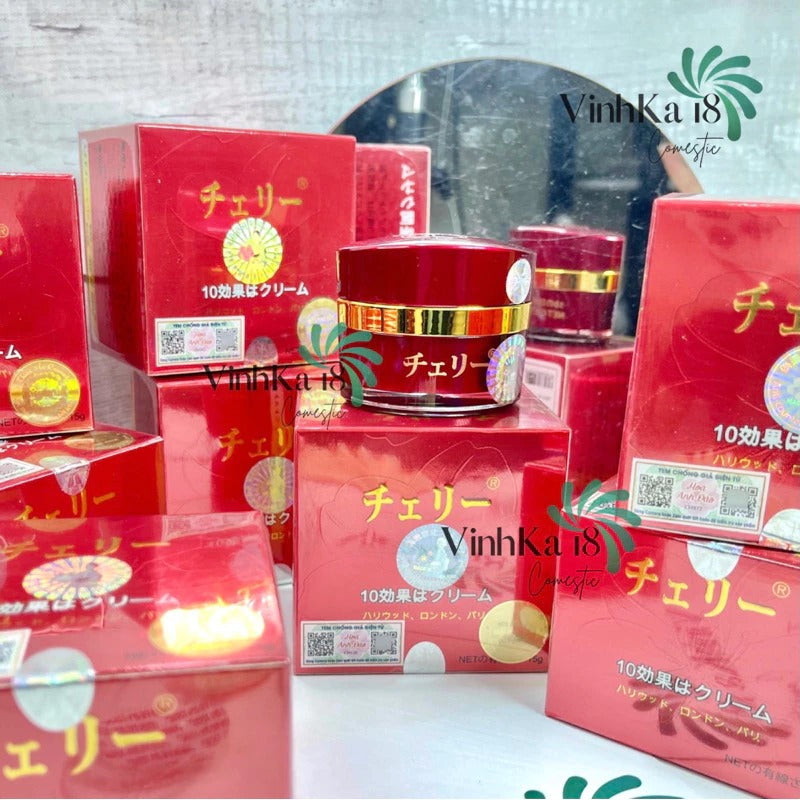 01 Box - KEM FACE HOA ANH ĐÀO NHẬT BẢN - DA MỤN & THÂM MỤN TRUNG BÌNH - NHẸ , DA KHÔ SẦN VÀ XỈN MÀU.