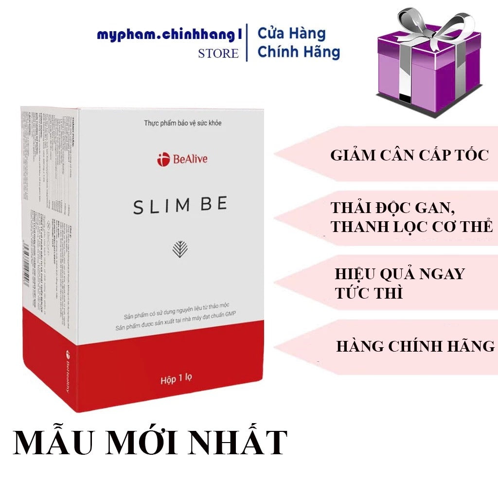 Giảm Cân Slim Be Của BEALIVE Hộp 30 Viên Chính Hãng Giúp Giảm Cân An Toàn Giảm 2 đến 3 Kg Chỉ Sau 15 Ngày