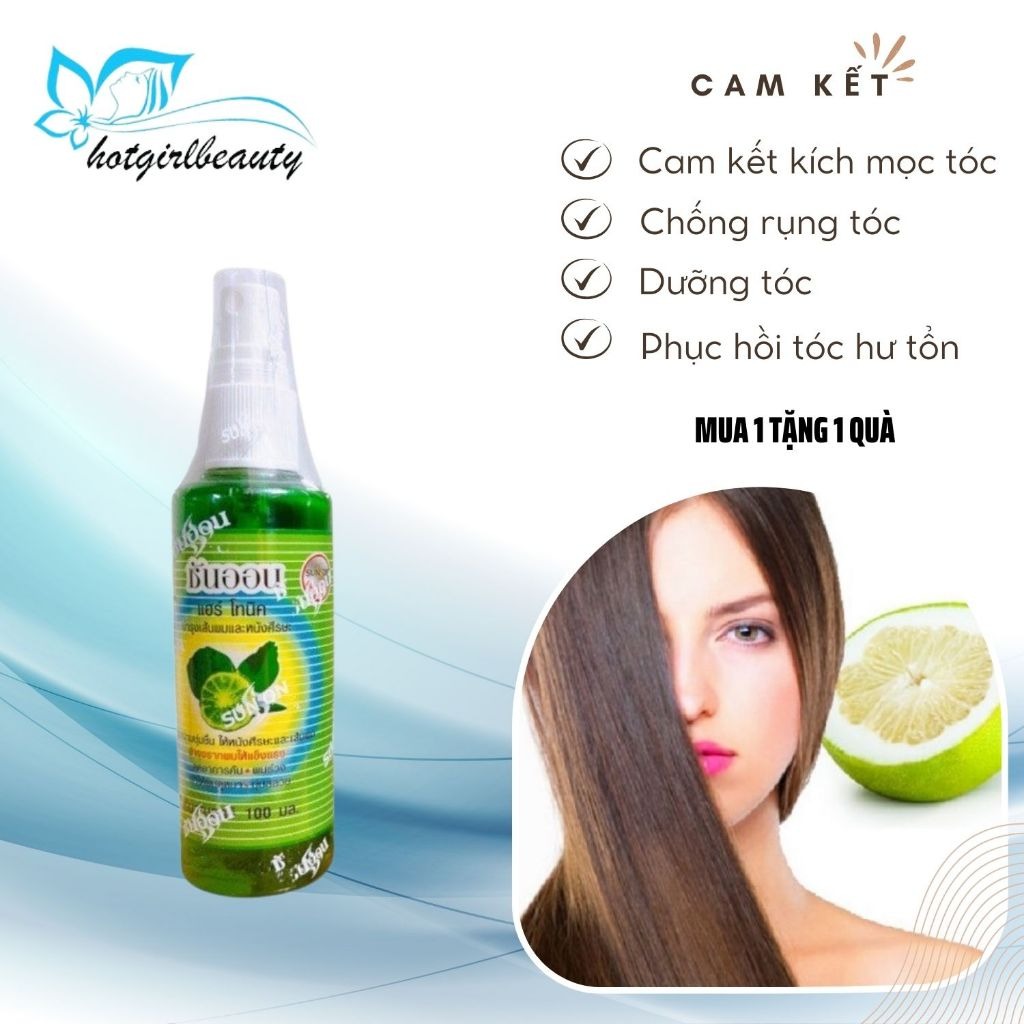 Xịt mọc tóc Thái Lan dưỡng tóc chống rụng tóc tinh dầu bưởi kích mọc tóc nhanh phục hồi hư tổn tóc cam kết hiệu quả