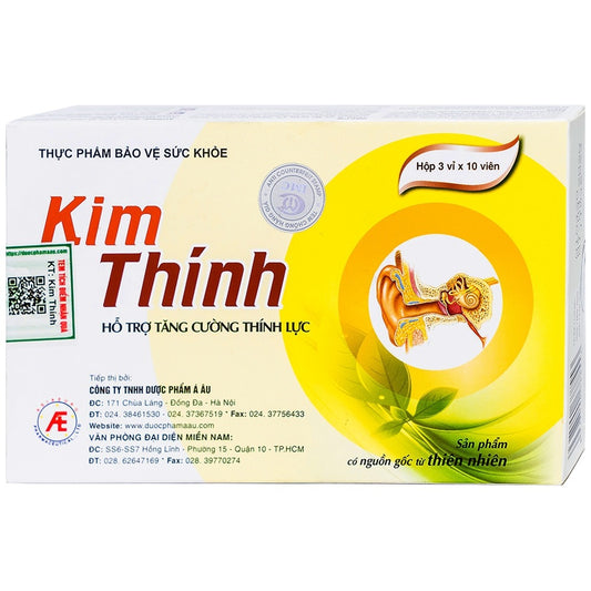 02 Boxes - Kim Thinh Herbal Remedy Enhance Hearing 30 tablets