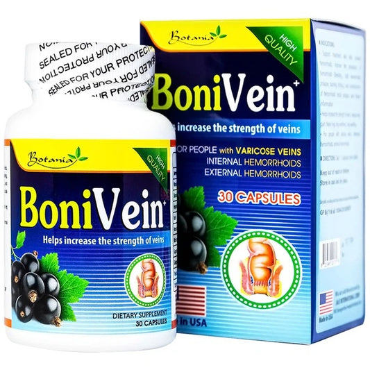 02 Boexs - Viên uống BoniVein Botania hỗ trợ tăng sức bền của tĩnh mạch