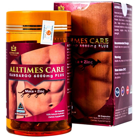 Viên uống Alltimes Care Kangaroo 6000Mg Plus tăng cường sinh lực nam giới (30 viên)