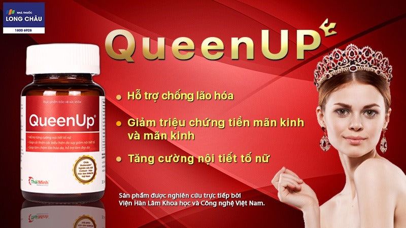 02 Boxes - Viên uống QueenUp Thái Minh hỗ trợ tăng cường nội tiết tố nữ (30 viên)