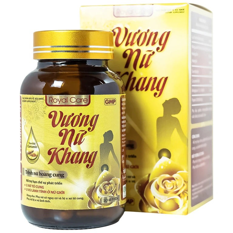 02 Boxes - Viên nang cứng Vương Nữ Khang Royal Care hỗ trợ hạn chế sự phát triển u xơ tử cung, u vú lành tính (60 viên)