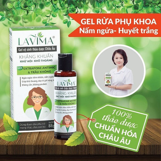 Gel rửa phụ khoa Lavima – 100% thảo dược Châu Âu (88G)