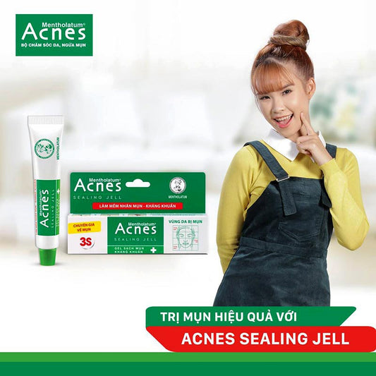 02 Boxes -   Acnes Medicated Sealing Jell 18 grams Antibacterial