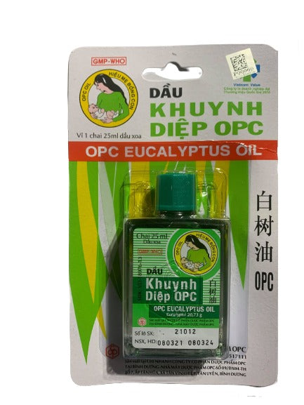 2 packs of Dau Khuynh Diep - OPC Eucalyptus Oil - Cold Flu - Runny Nose - Aches - Headache - Nausea