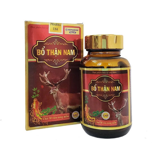 02 Boxs Viên uống Bổ Thận Nam giúp bổ thận tráng dương tăng cường sinh lý nam - Hộp 30 viên thành phần từ nhân sâm, nhung hươu