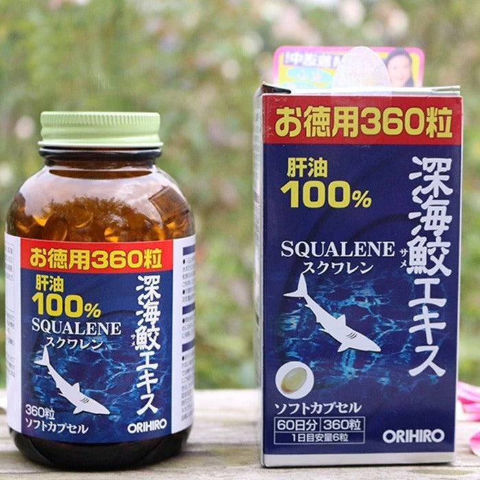 Viên uống sụn vi cá mập Orihiro Squalene Nhật Bản 360 Viên, 390 viên