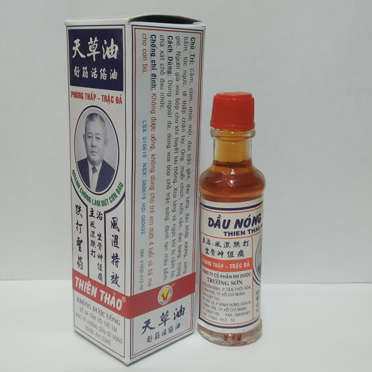 2 bottles Dầu nóng Thiên Thảo, dầu xoa bóp, hỗ trợ giảm đau xương khớp, tê bì chân tay