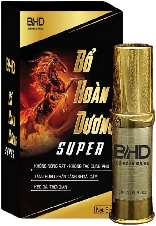 01 Box of 5 ml - Xit Sinh Ly Thao Duoc Bo Hoan Duong -  keo dai thoi gian , kich thich ham muon