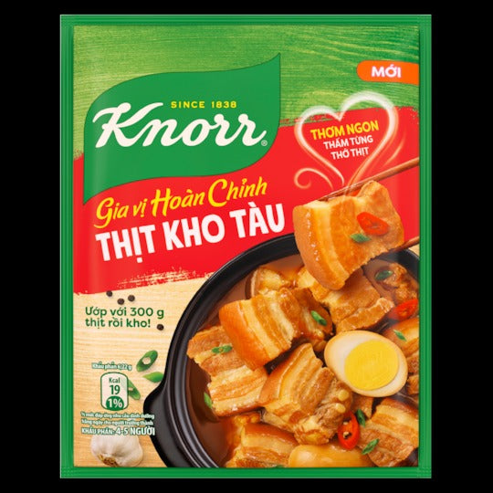 10 Gói - Gia vị Hoàn Chỉnh Knorr Thịt Kho Tàu