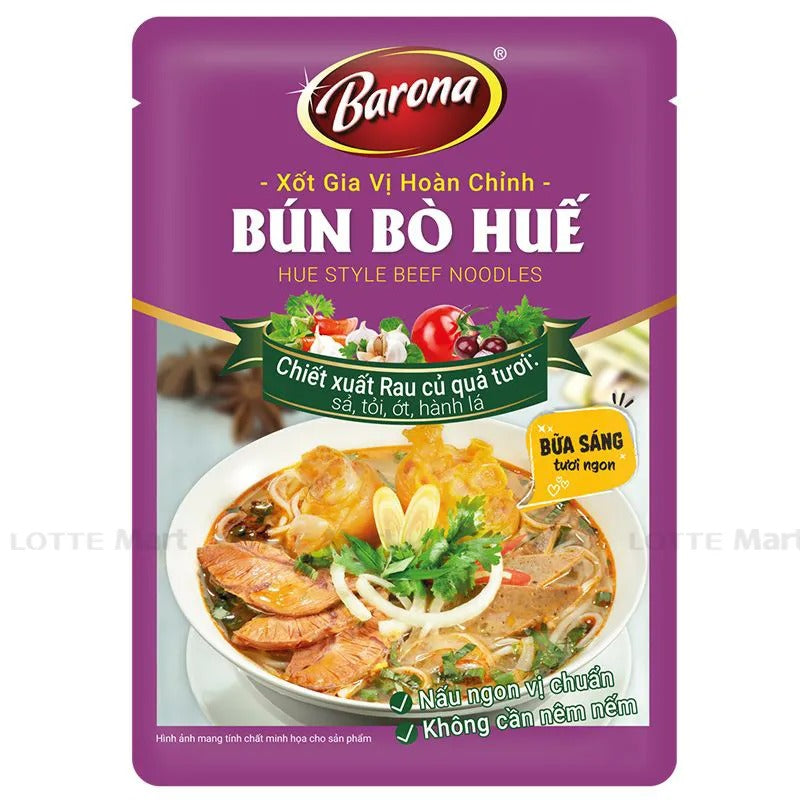 10 Gói - Xốt Gia Vị Hoàn Chỉnh Barona - Bún Bò Huế