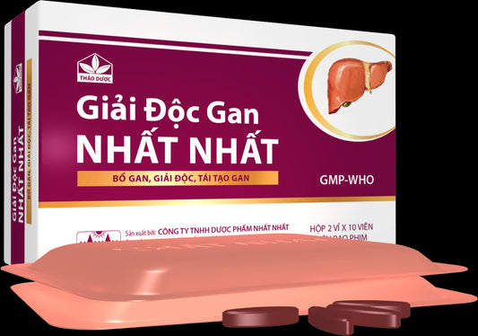 02 Boxes - Thuốc Giải độc gan Nhất Nhất hỗ trợ điều trị viêm gan B, giải độc, tái tạo gan (2 vỉ x 10 viên)