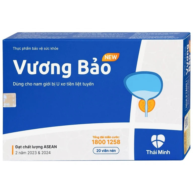 03 Boxes - Viên uống Vương Bảo Thái Minh dùng cho nam giới bị u xơ tiền liệt tuyến (2 vỉ x 10 viên