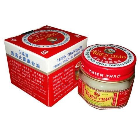 02 Boxes - Thien Thao Medicated Balm, Dizziness Itchiness Aches