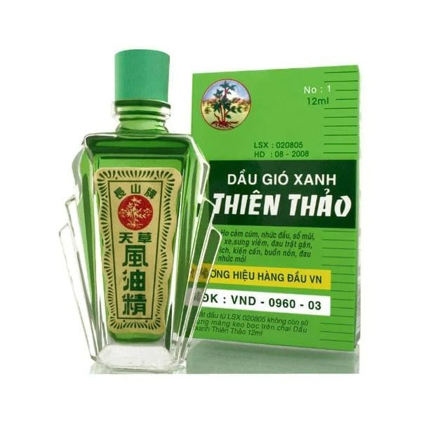 02 Boxes - Thien Thao Truong Son Medicated Oil Cold Cough