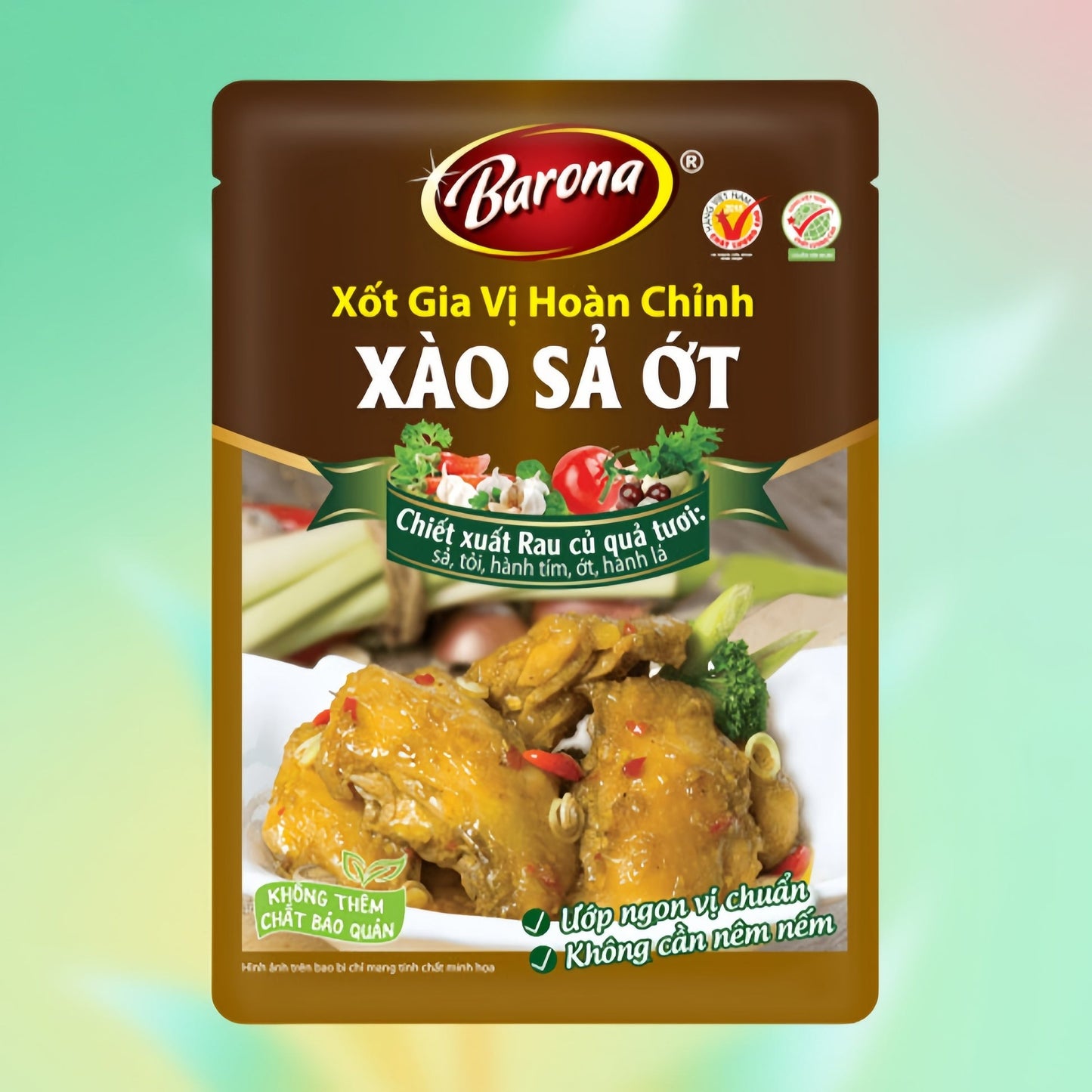 10 Gói - Xốt Gia Vị Hoàn Chỉnh Barona - Xào Sả Ớt