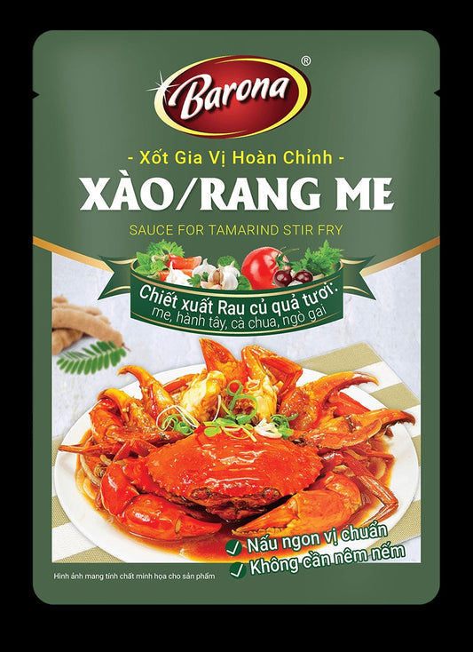 10 Gói - Xốt Gia Vị Hoàn Chỉnh Barona - Xào/Rang Me