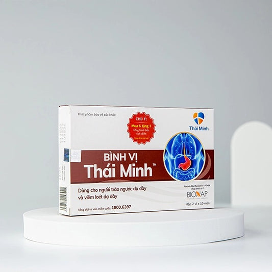 02 Boxes - Viên uống Bình Vị Thái Minh hỗ trợ giảm acid dịch vị, giúp bảo vệ niêm mạc dạ dày