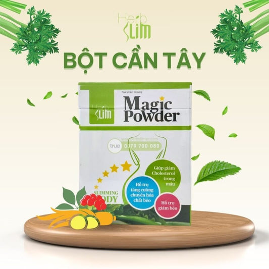 Bột cần tây hồng sâm Herbslim Magic Powder (Hộp 30 gói)