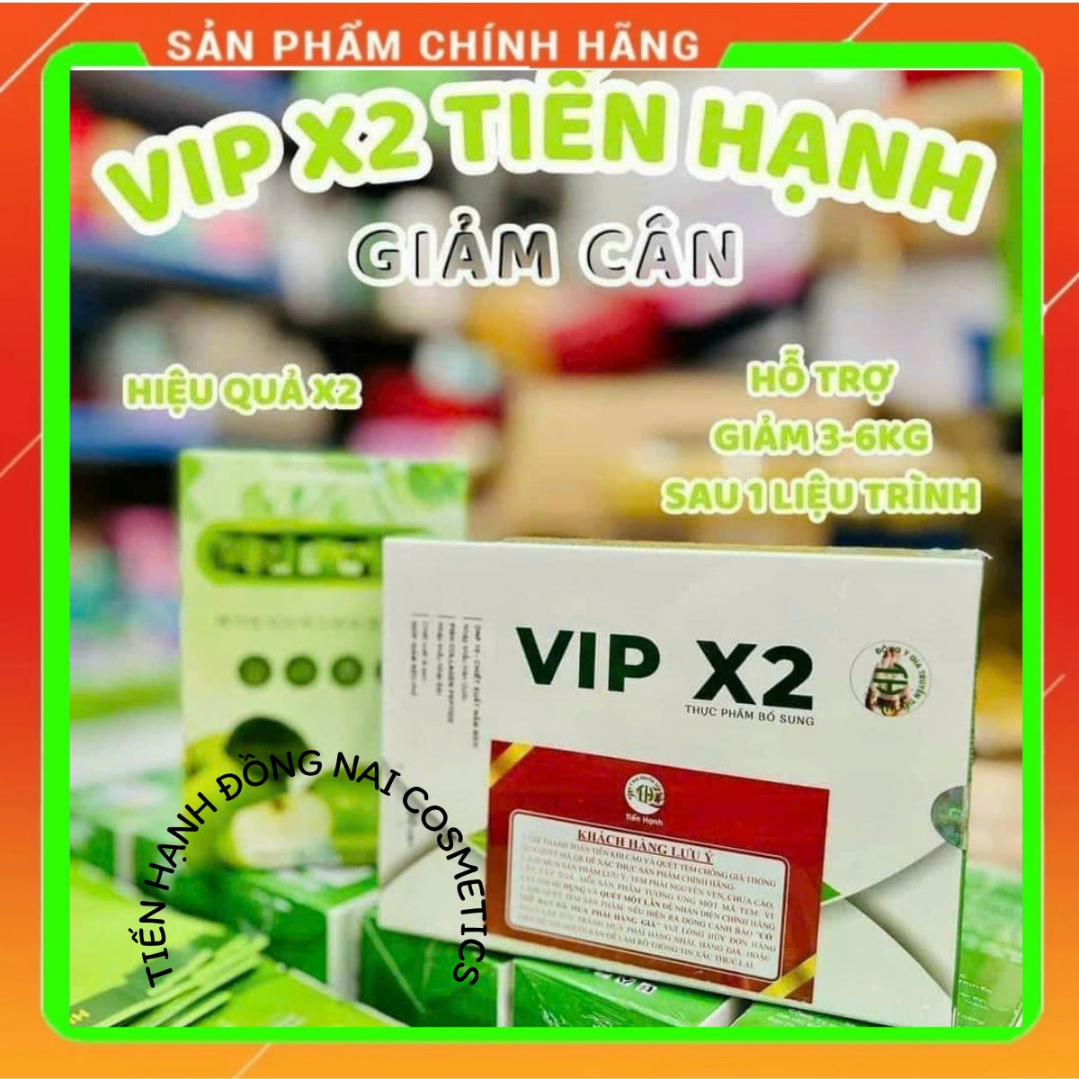 giảm cân TIẾN,HẠNH VÍP mẫu mới nhất có team đỏ, chuẩn hãng(bao check mã QR)