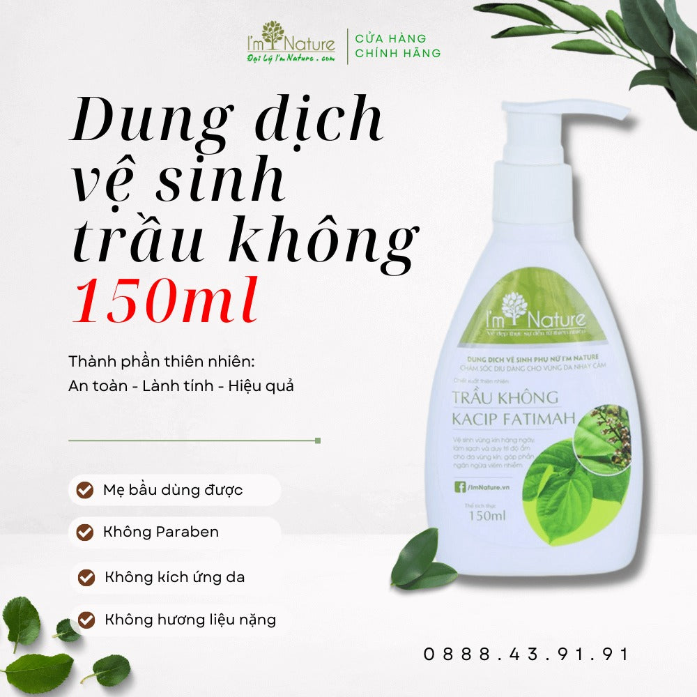 Dung dịch vệ sinh phụ nữ Lá trầu không I’m Nature 150ml