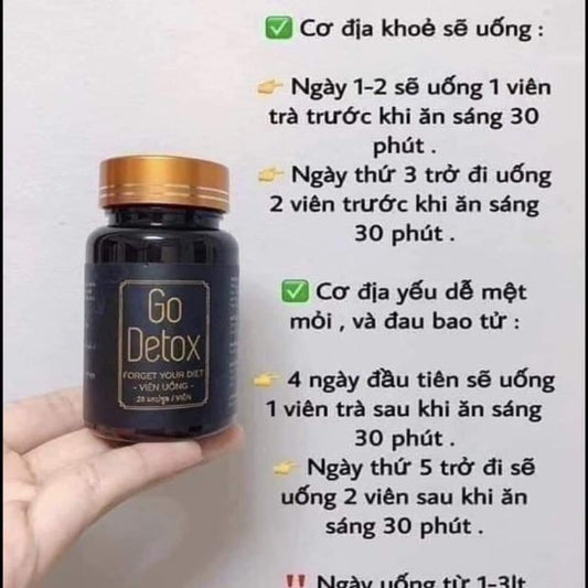 Go Detox Giam can -Weight Loss fast 100% Natural Fast ship (NO BOX)