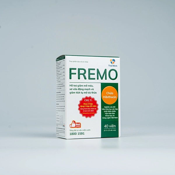 Fremo Hỗ trợ giảm mỡ máu, giúp giảm tích tụ mỡ dư thừa