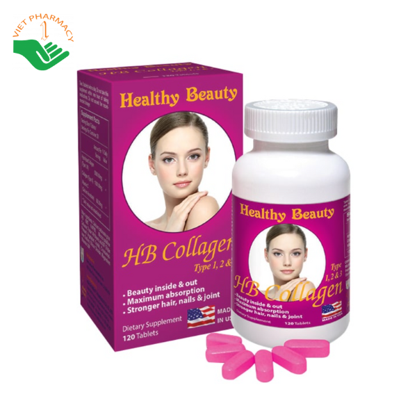 Viên uống đẹp da Healthy Beauty HB Collagen