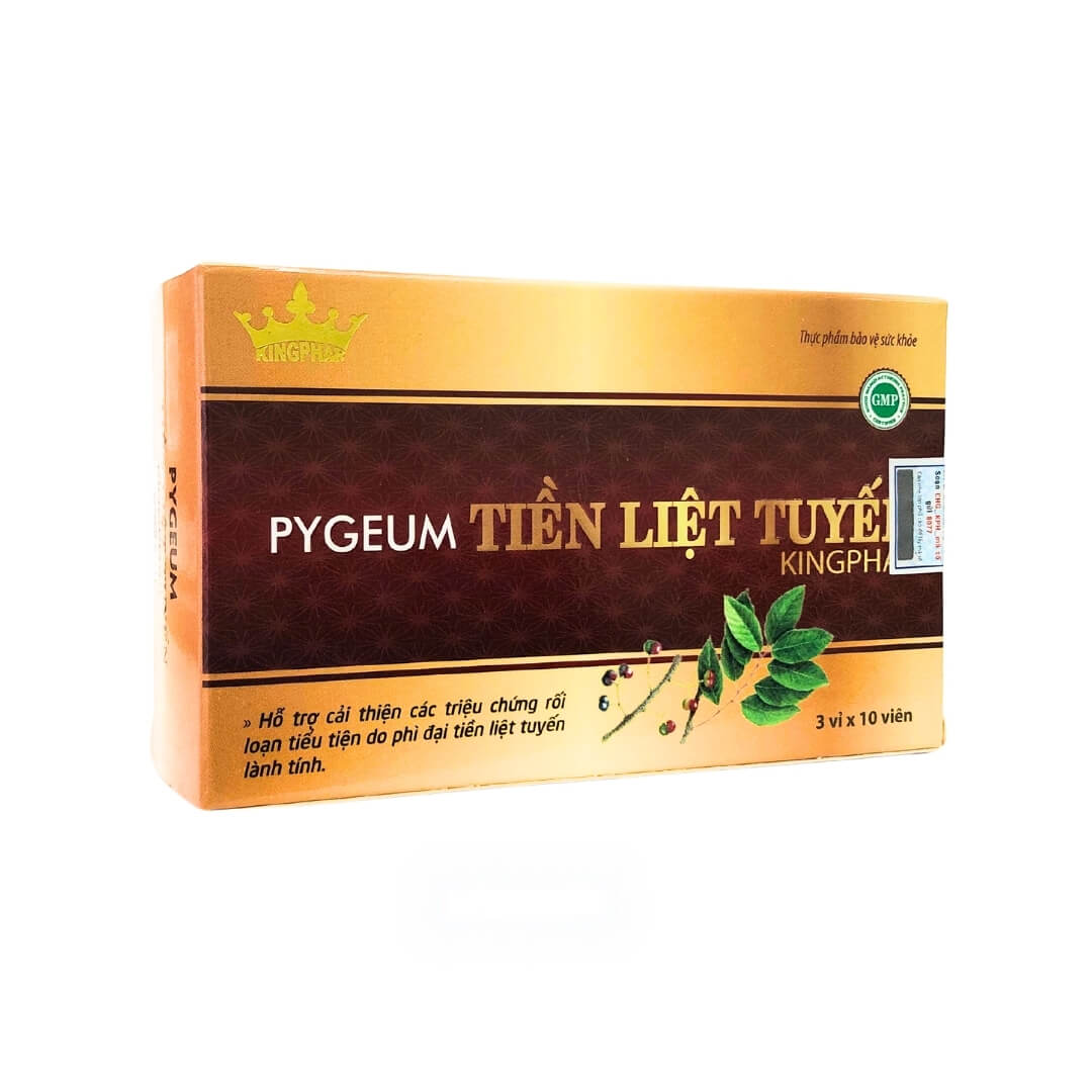 02 Boxes * Pygeum Tiền Liệt Tuyến Kingphar - Hỗ trợ giảm phì đại tuyến tiền liệt