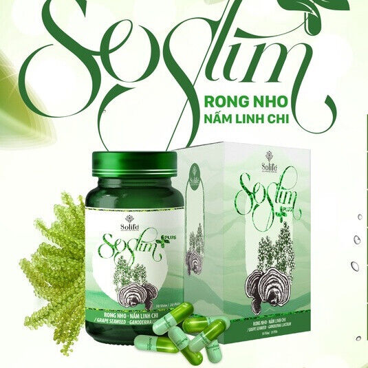 2 Box giam can Soslim Plus herbal weight loss for a slim body FREE SHIPPING, NEW