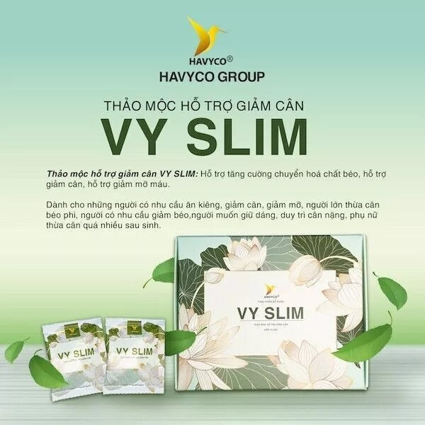 2 Boxes VY SLIM Herbal Weight Loss Fat Burner Detox Pill Giam can Vy Slim