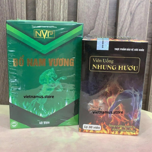 Combo Bo Nam Vuong , Nhung Huou - Tang cuong Sinh ly Nam, Trang Duong, Bo Than..