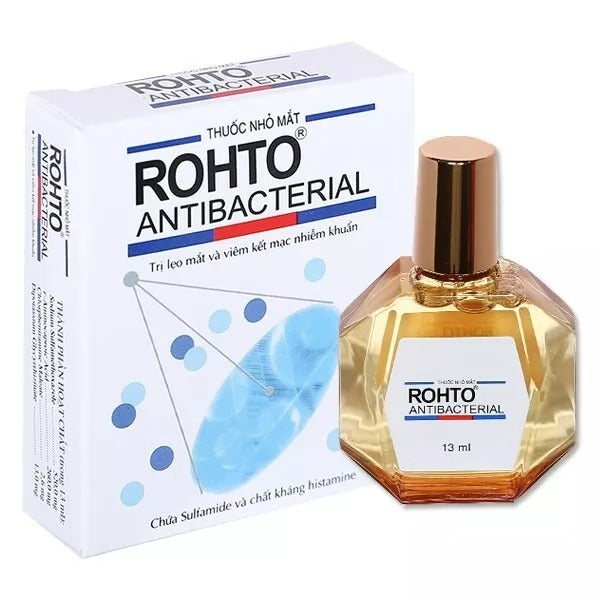 02x Rohto ANTIBACTERIAL for Itching, Conjunctivitis, Styes eye, Rohto Eye drops