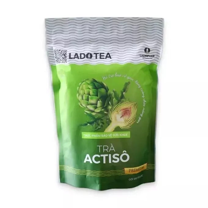 1 Packs Ladophar Artichoke Tea 100 Teabags 2g -Artichoke Tea from Da Lat VietNam