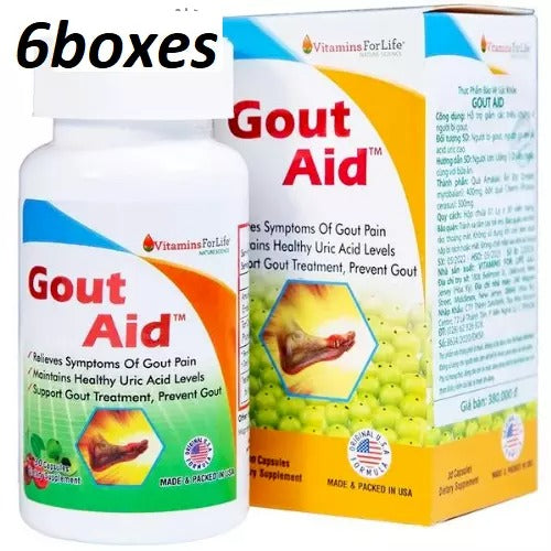 6x Gout Aid - Gout Treatment Supports anti-inflammatory, reduce gout pain